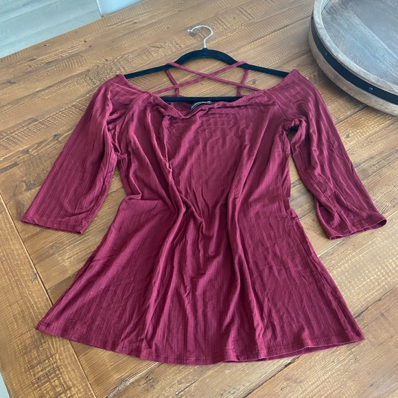 ROCK & REPUBLIC RED BLOUSE - Picture 2 of 4